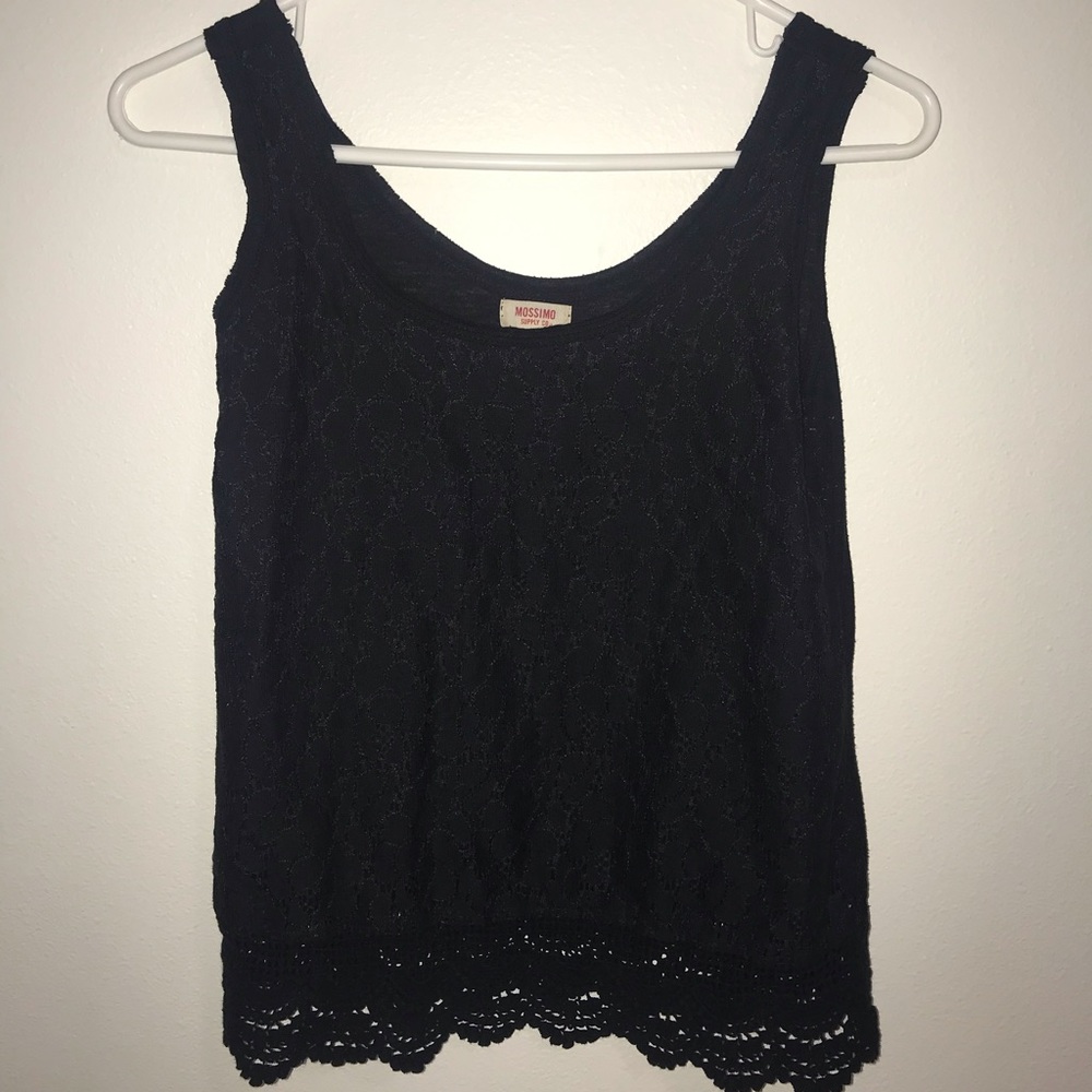 Black lace tank top